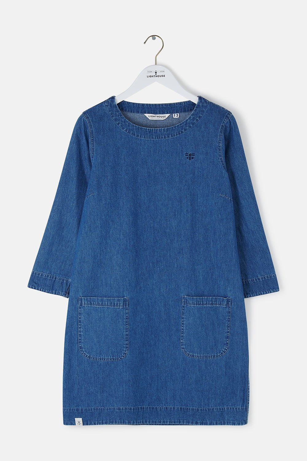 Anna Dress - Washed Denim - Lighthouse