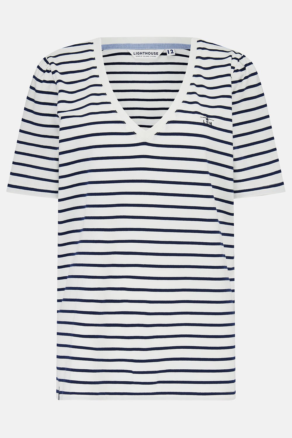 Ariana Tee - Navy Stripe - Lighthouse