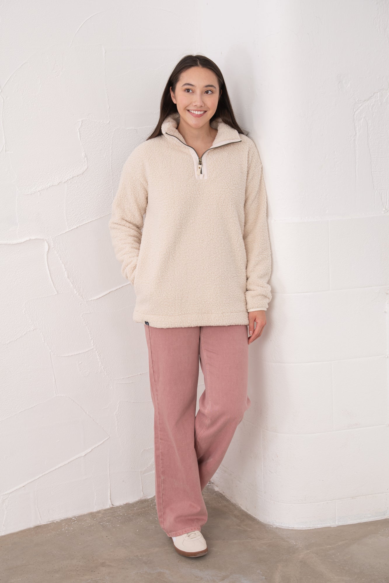Bay Sherpa Fleece - Cream - Lighthouse