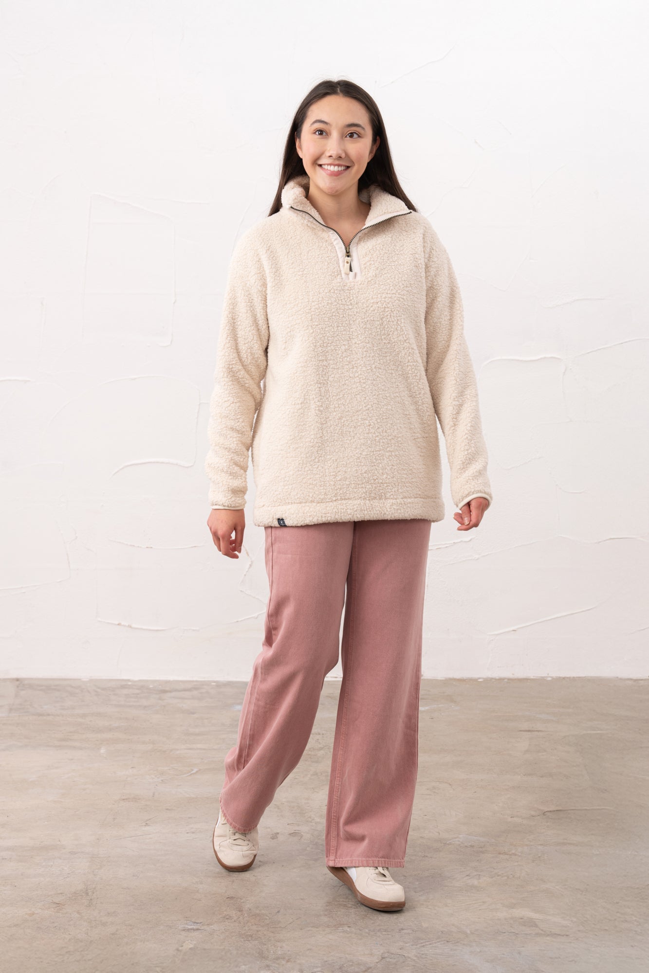 Bay Sherpa Fleece - Cream - Lighthouse