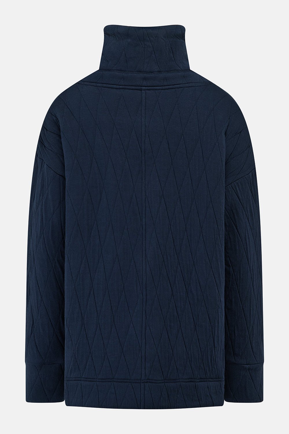Cameron Quilted Quarter Zip - Navy-Lighthouse