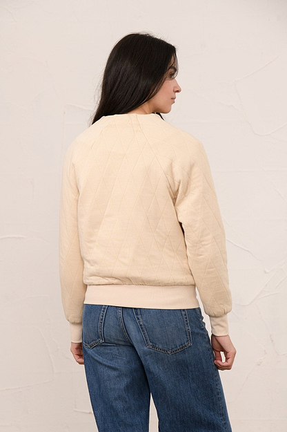 Carys Quilted Jacket - Cappuccino-Lighthouse