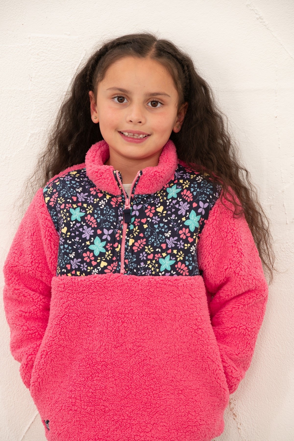 Cassie Fleece - Pink Floral - Lighthouse