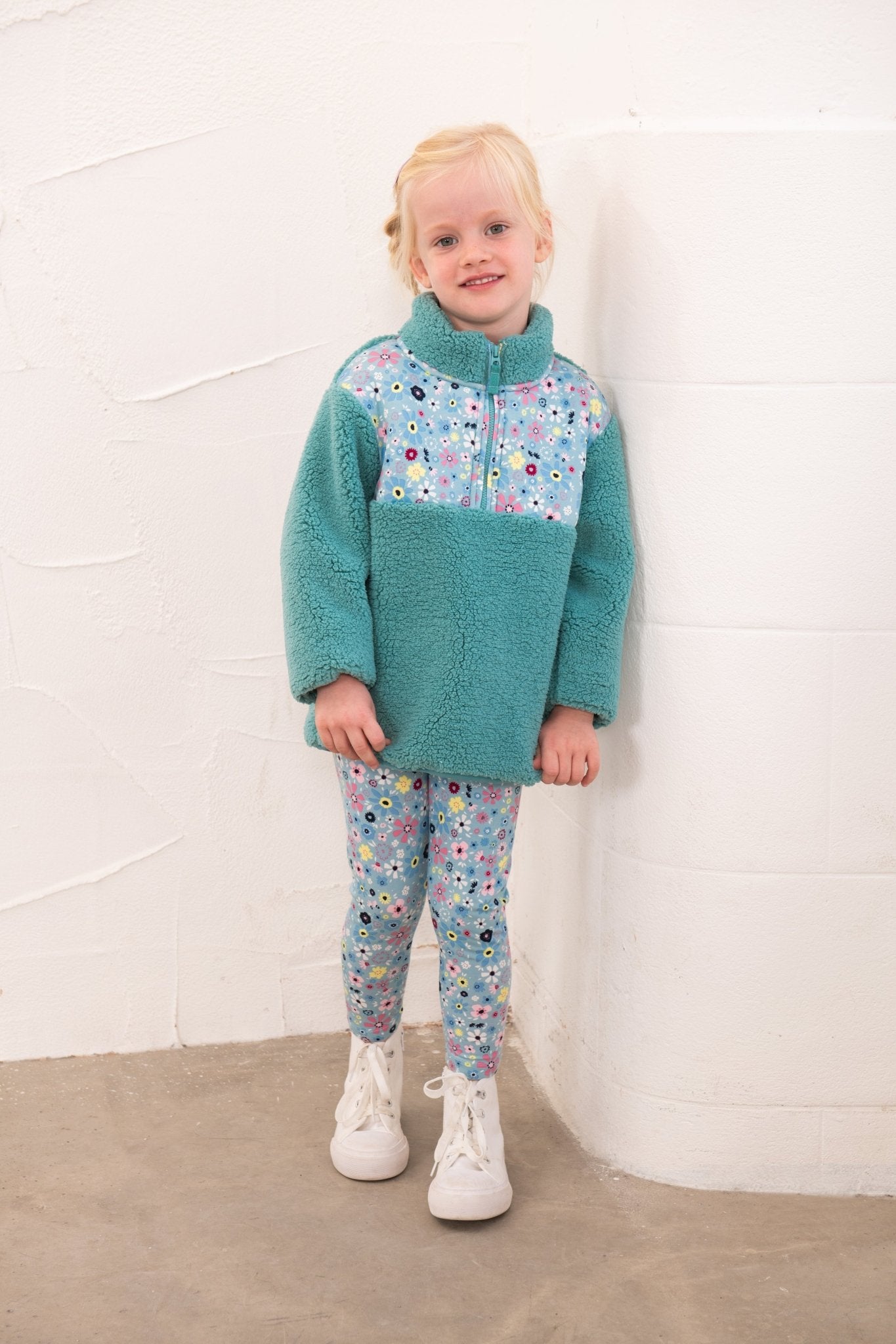 Cassie Fleece - Teal-Lighthouse