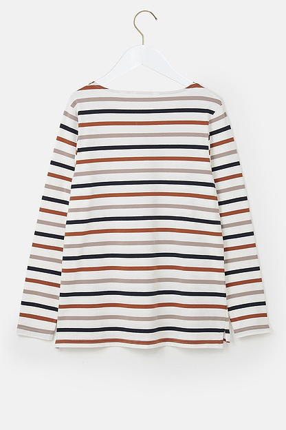 Causeway Breton Top - Rust Mocha Black Stripe - Lighthouse