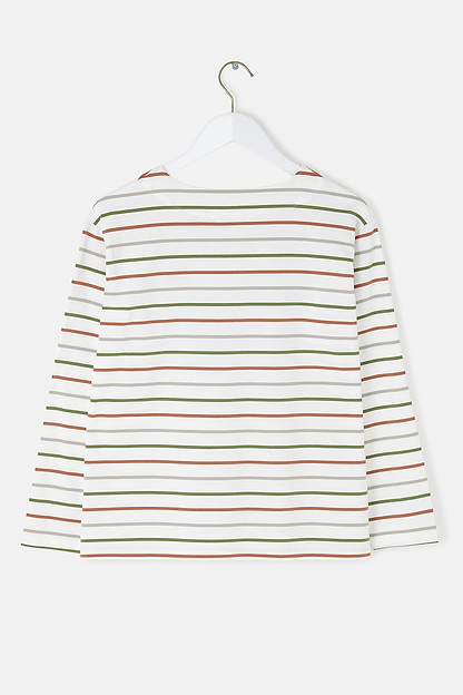 Causeway Breton Top - Sea Kelp Rust Stripe - Lighthouse