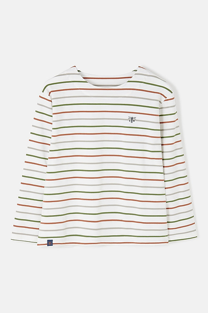 Causeway Breton Top - Sea Kelp Rust Stripe - Lighthouse