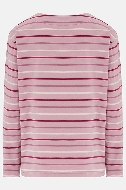 Causeway Breton Top - Wild Rose Pink Berry Stripe-Lighthouse
