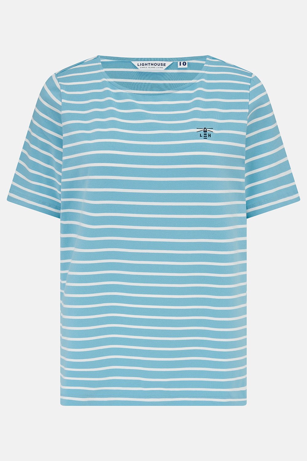 Causeway Tee - Blue Stripe - Lighthouse