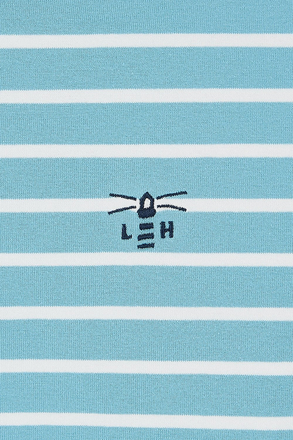 Causeway Tee - Blue Stripe - Lighthouse
