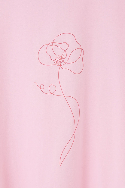 Causeway Tee - Pink Flower - Lighthouse