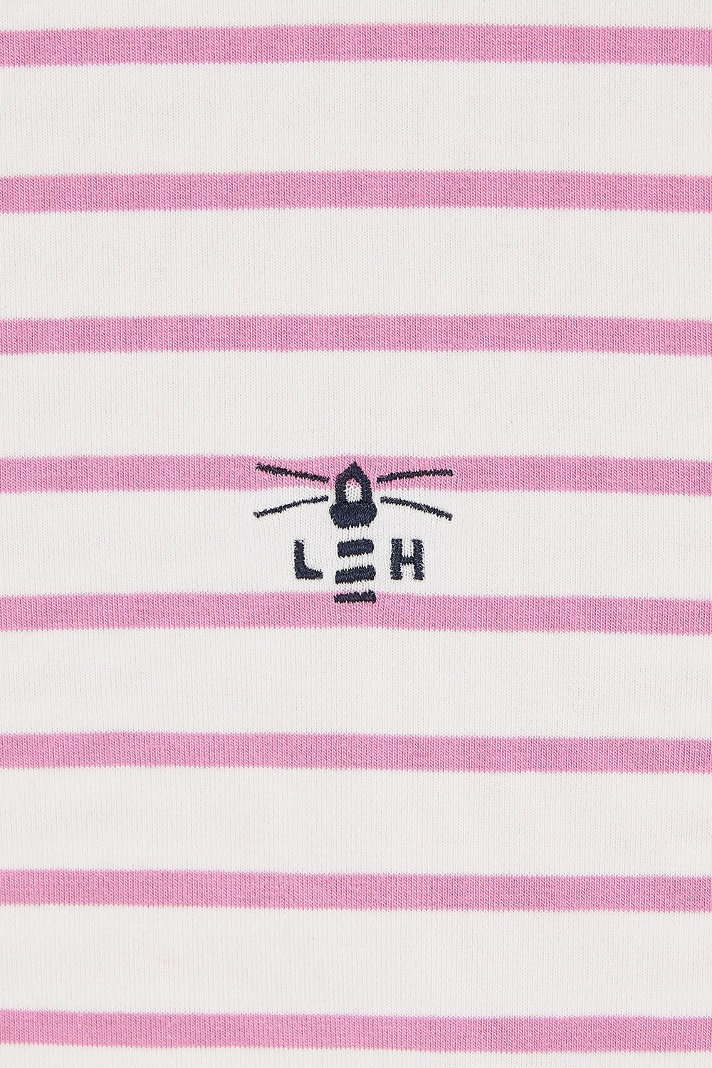 Causeway Tee - Pink Stripe - Lighthouse