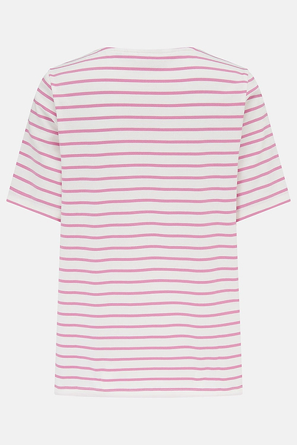 Causeway Tee - Pink Stripe - Lighthouse