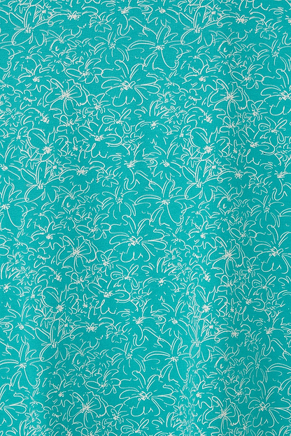 Causeway Tee - Soft Teal Floral - Lighthouse