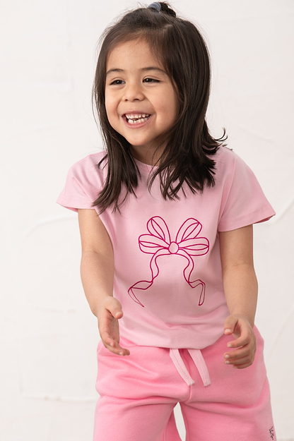 Causeway Tie Top - Pink Bow - Lighthouse