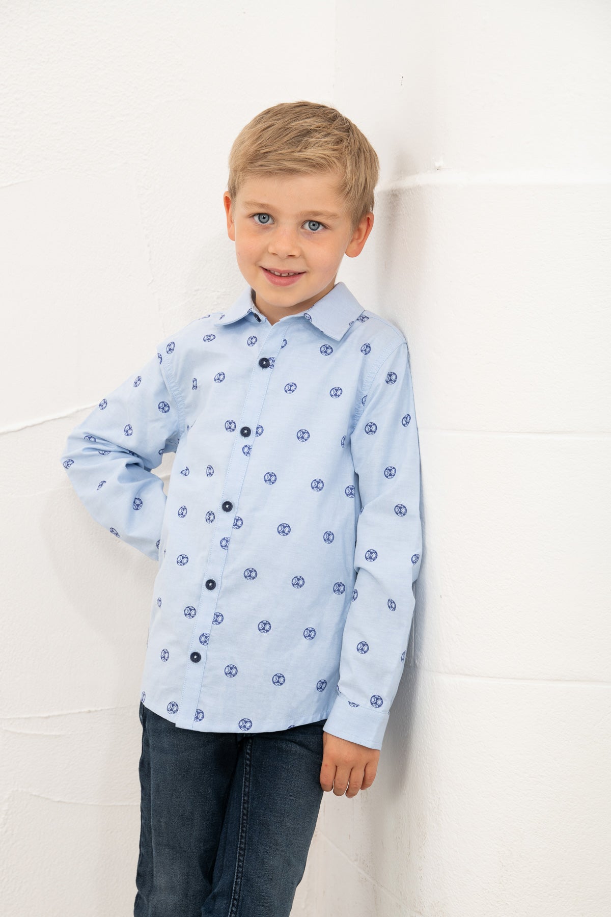 Charlie Shirt - Football Print - Lighthouse