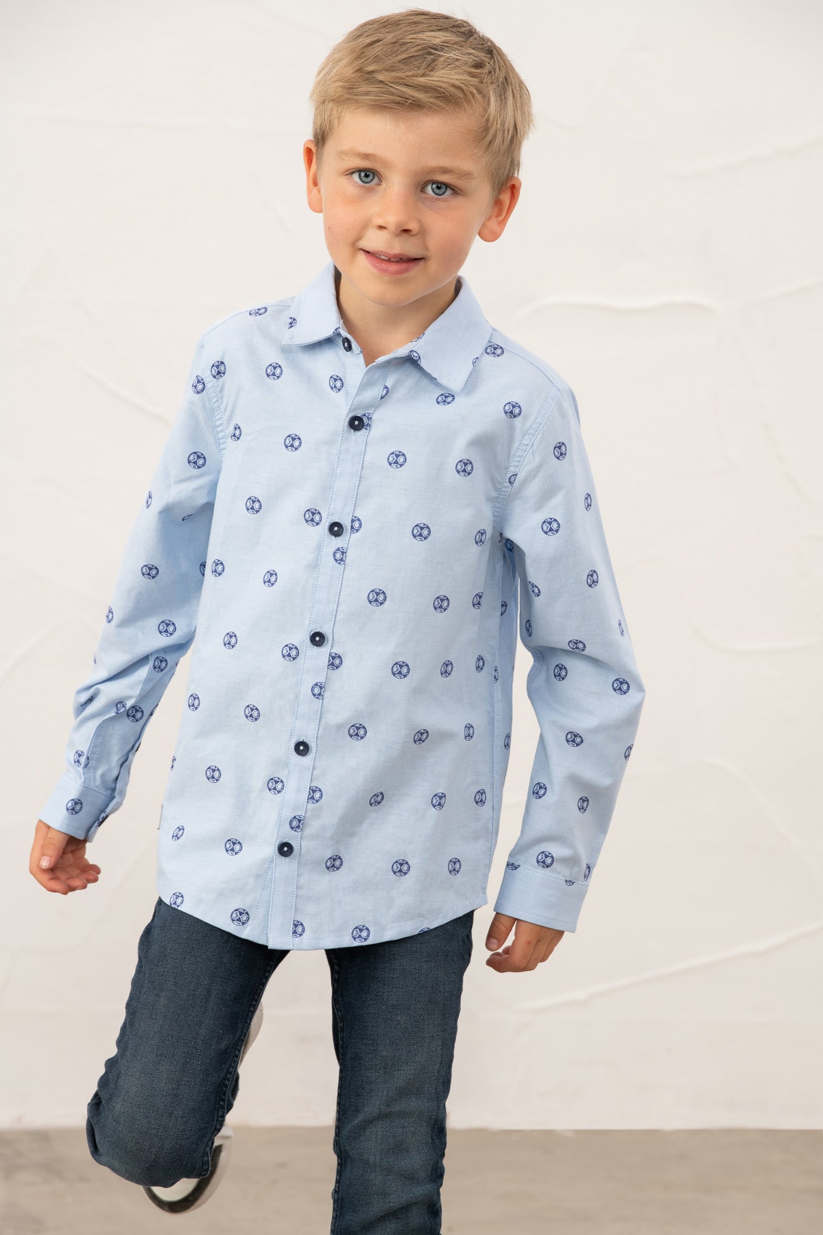 Charlie Shirt - Football Print - Lighthouse