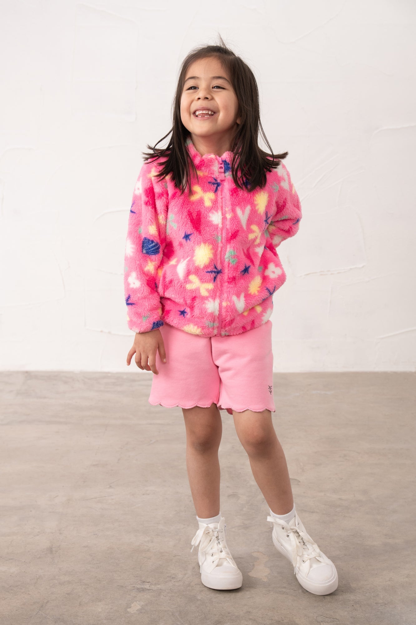 Claire Fleece - Fluro Pink - Lighthouse