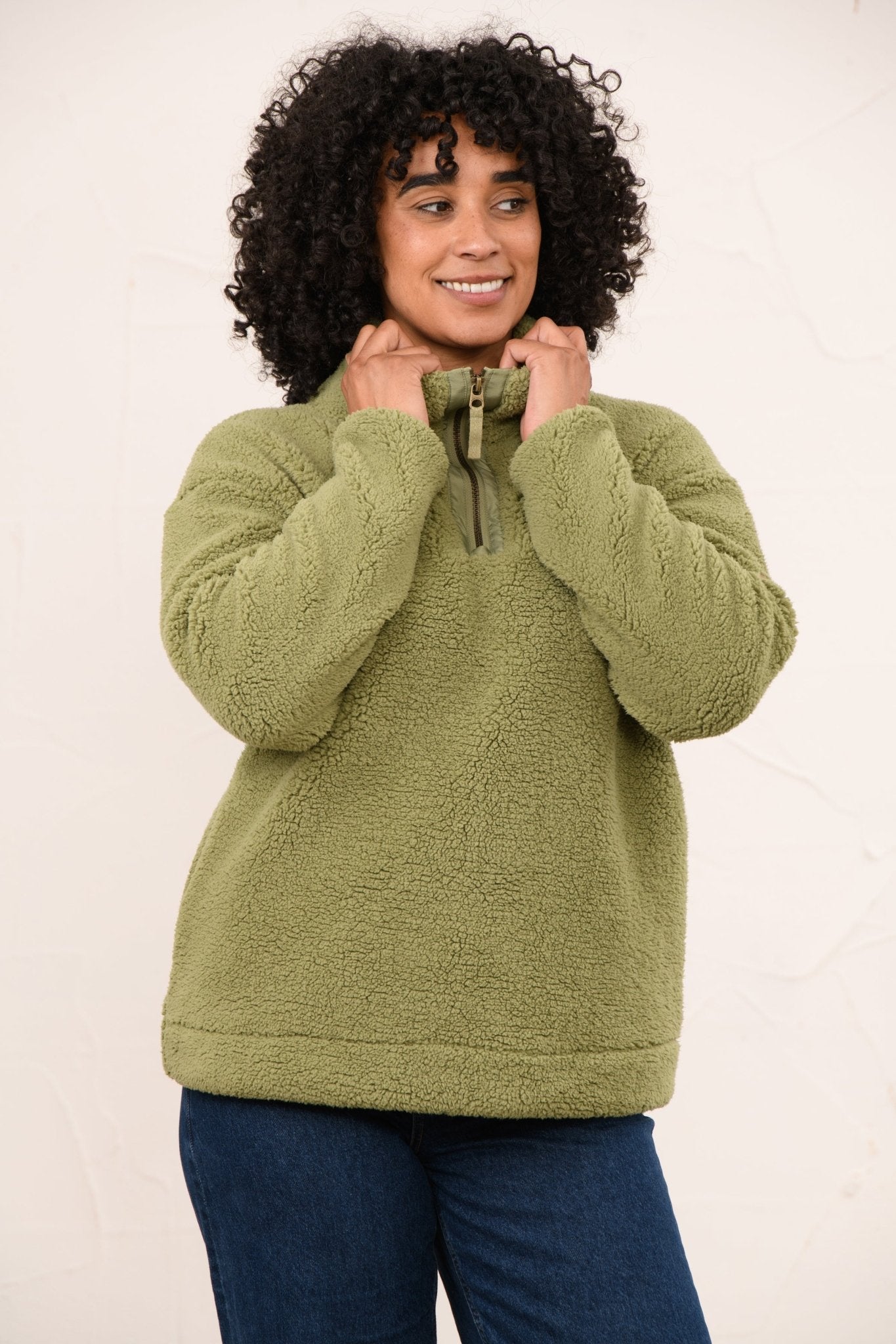 Coast Fleece - Moss-Lighthouse