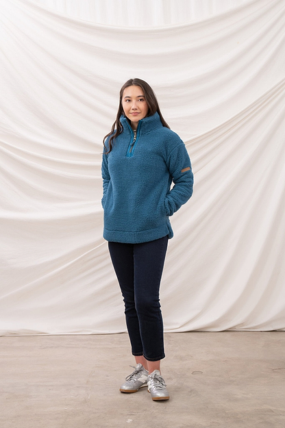 Coast Fleece - Teal - Lighthouse