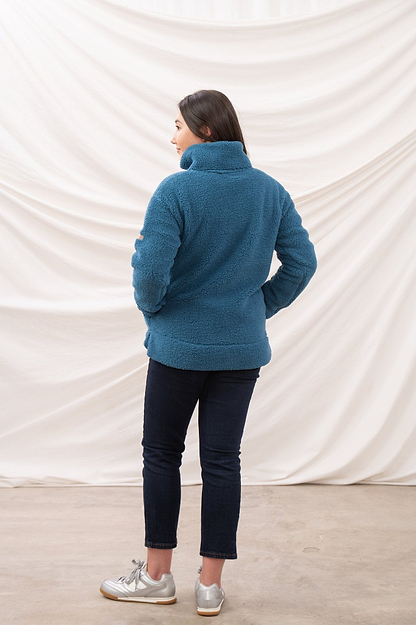 Coast Fleece - Teal - Lighthouse
