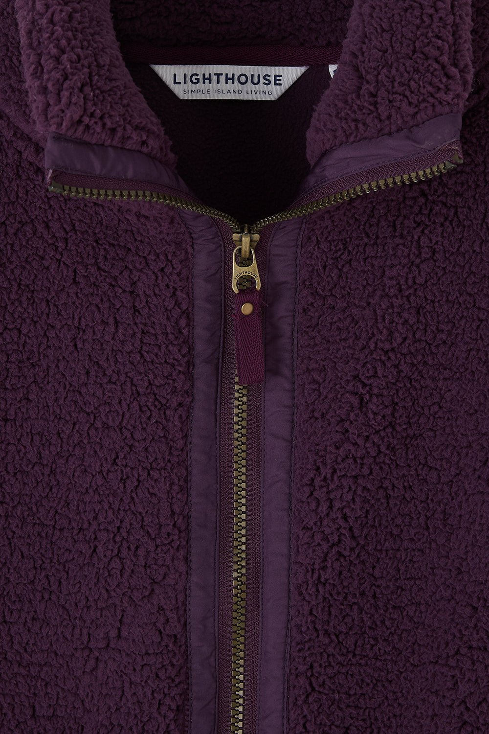 Cobh Fleece - Cranberry - Lighthouse