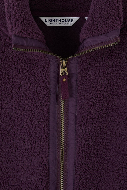 Cobh Fleece - Cranberry - Lighthouse