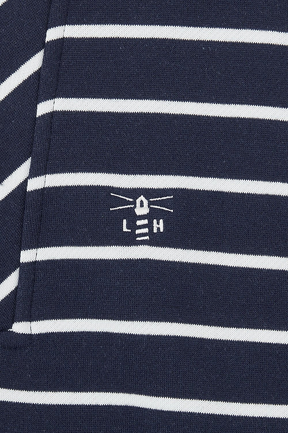 Coral Jersey - Navy Stripe - Lighthouse