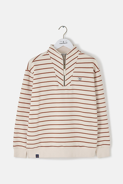 Coral Jersey - Rust Stripe - Lighthouse