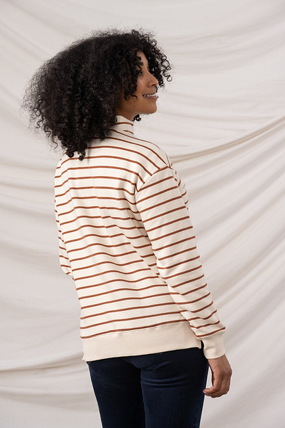 Coral Jersey - Rust Stripe - Lighthouse