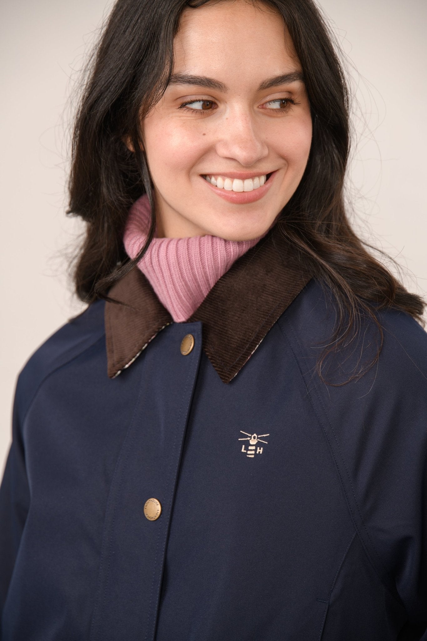Devon Raincoat - Navy-Lighthouse