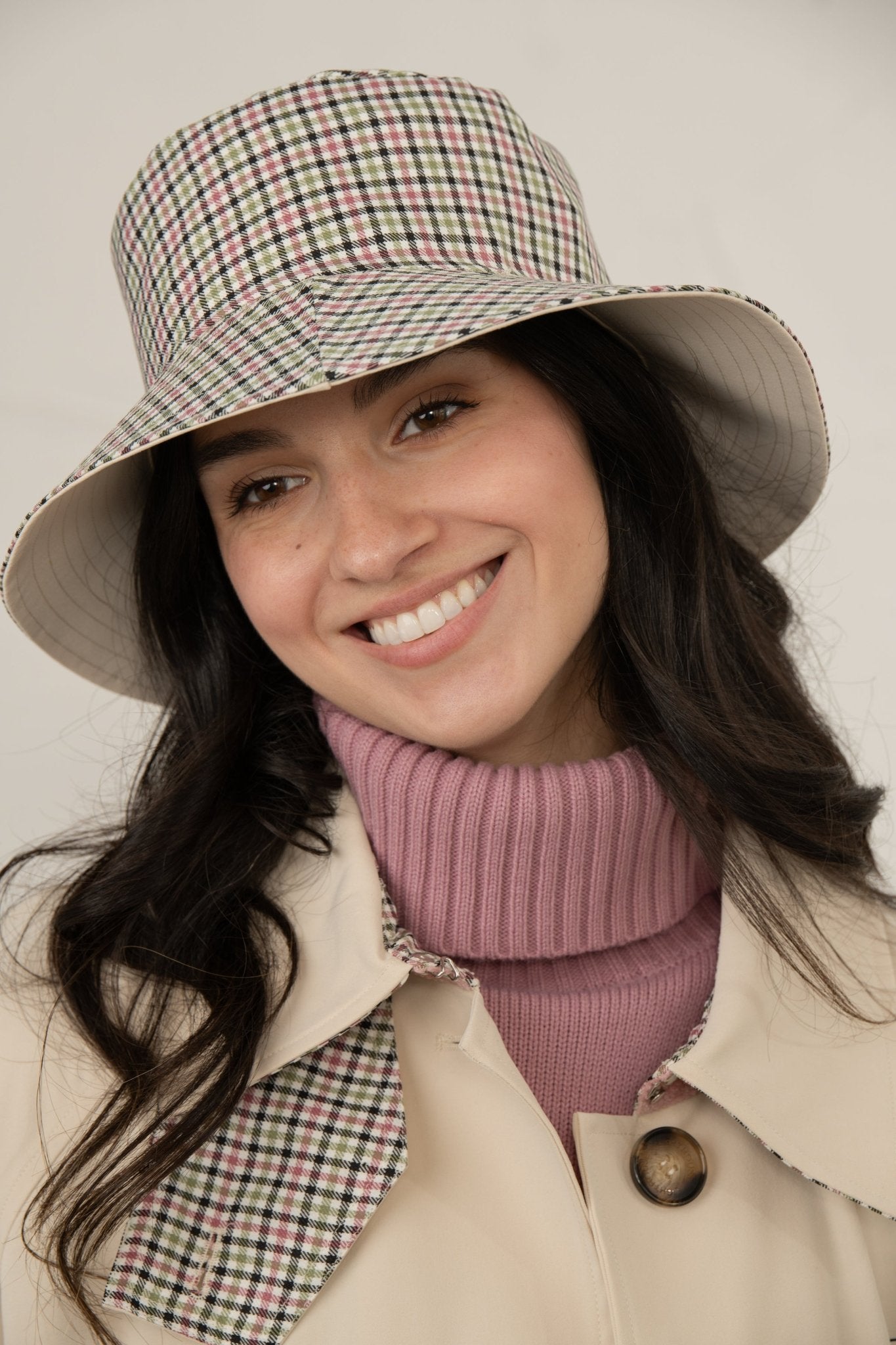 Edie Reversible Rain Hat - Stone-Lighthouse