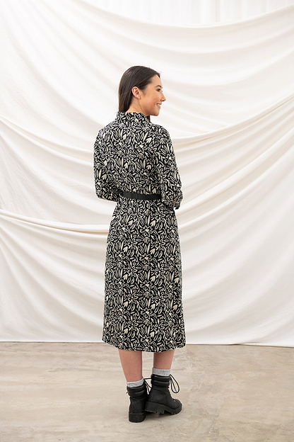 Elsie Dress - Black Floral - Lighthouse