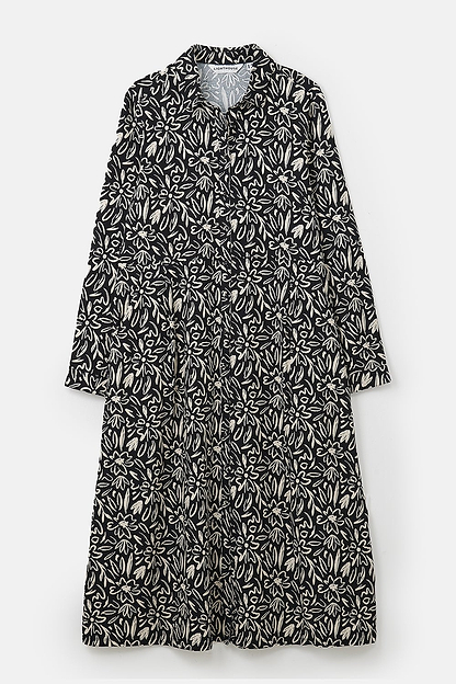Elsie Dress - Black Floral - Lighthouse