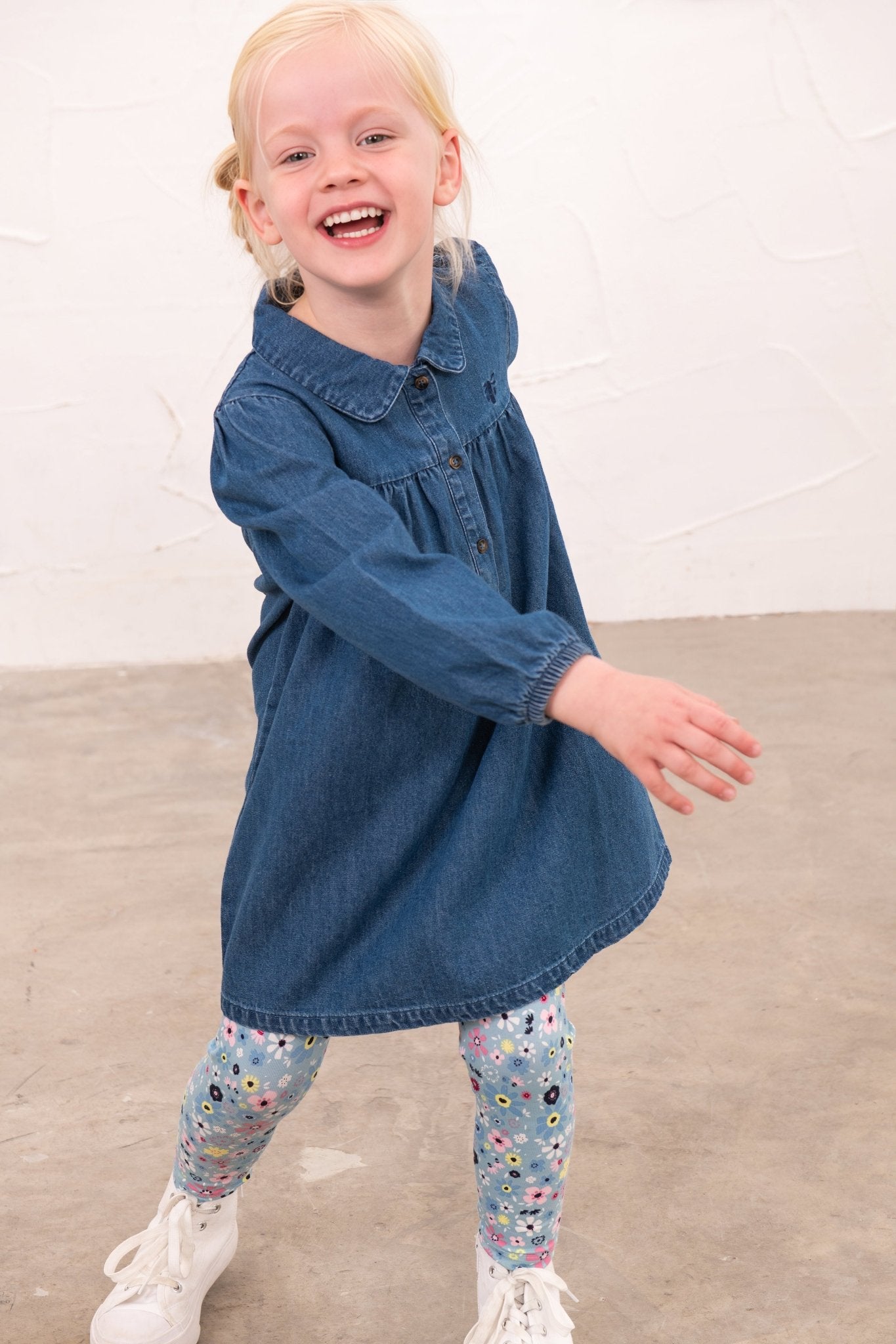Erica Dress - Washed Denim-Lighthouse