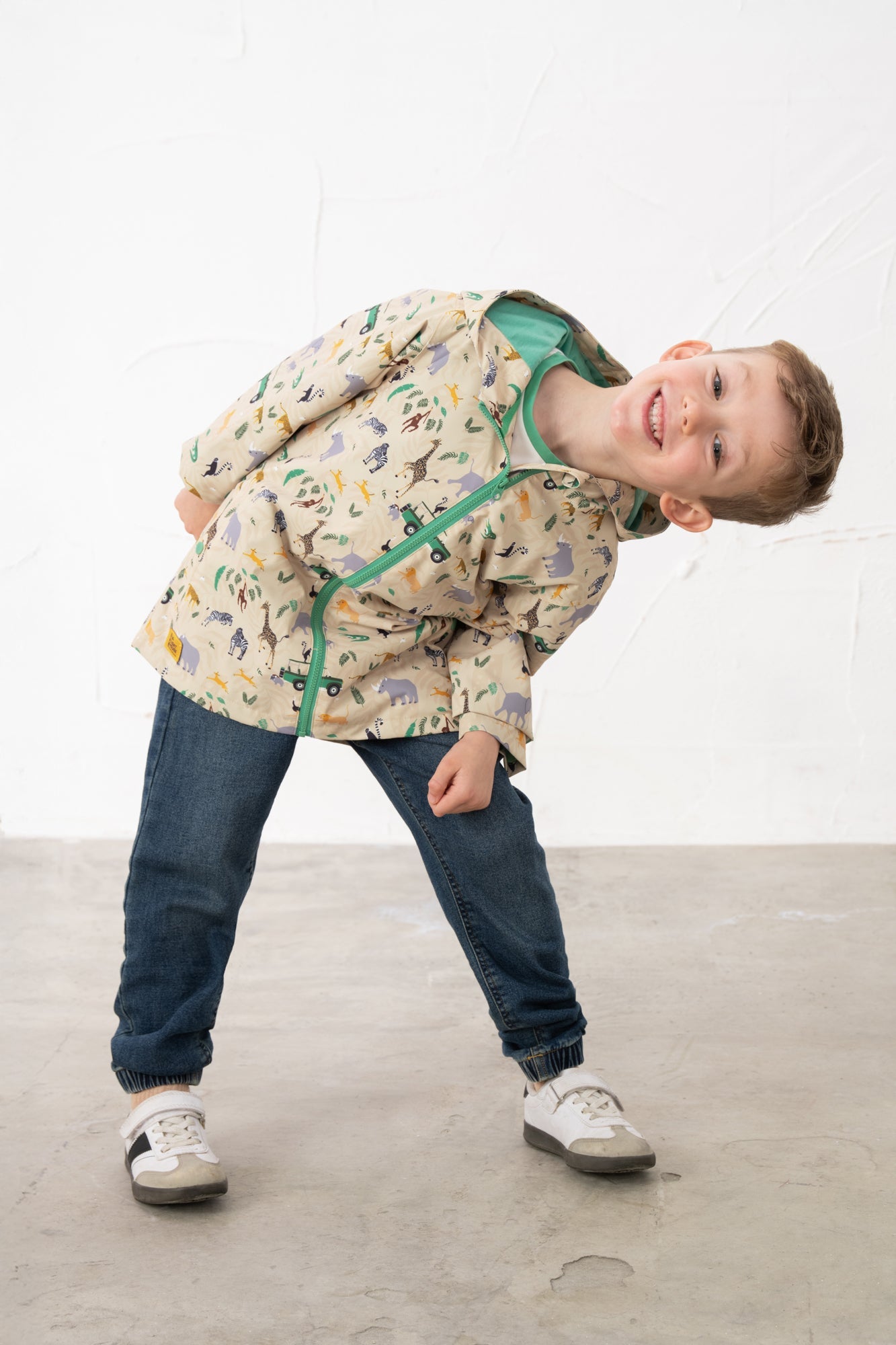 Ethan Jacket - African Plain Print - Lighthouse