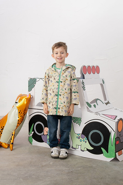 Ethan Jacket - African Plain Print - Lighthouse