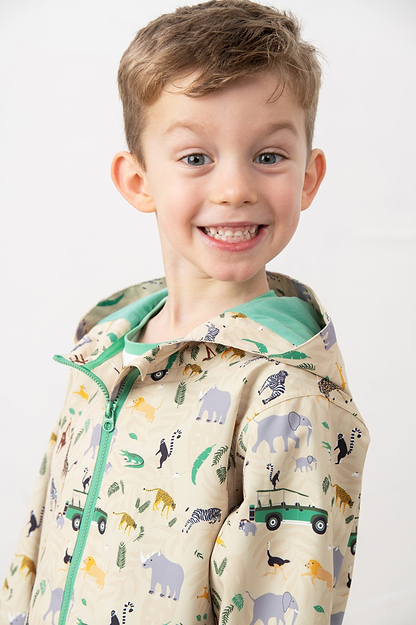 Ethan Jacket - African Plain Print - Lighthouse