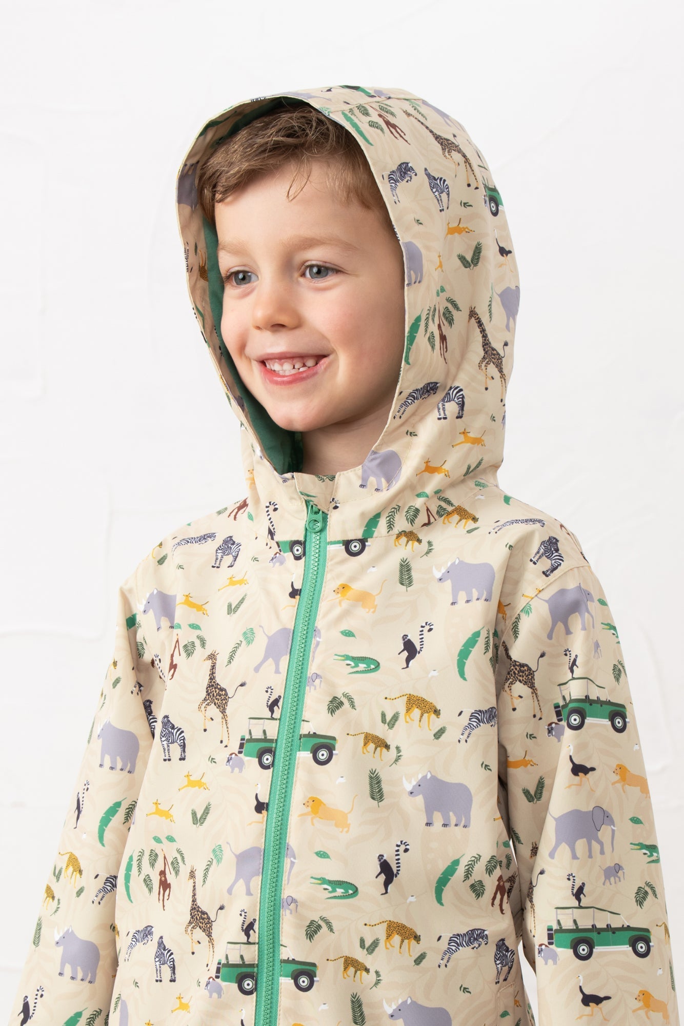 Ethan Jacket - African Plain Print - Lighthouse