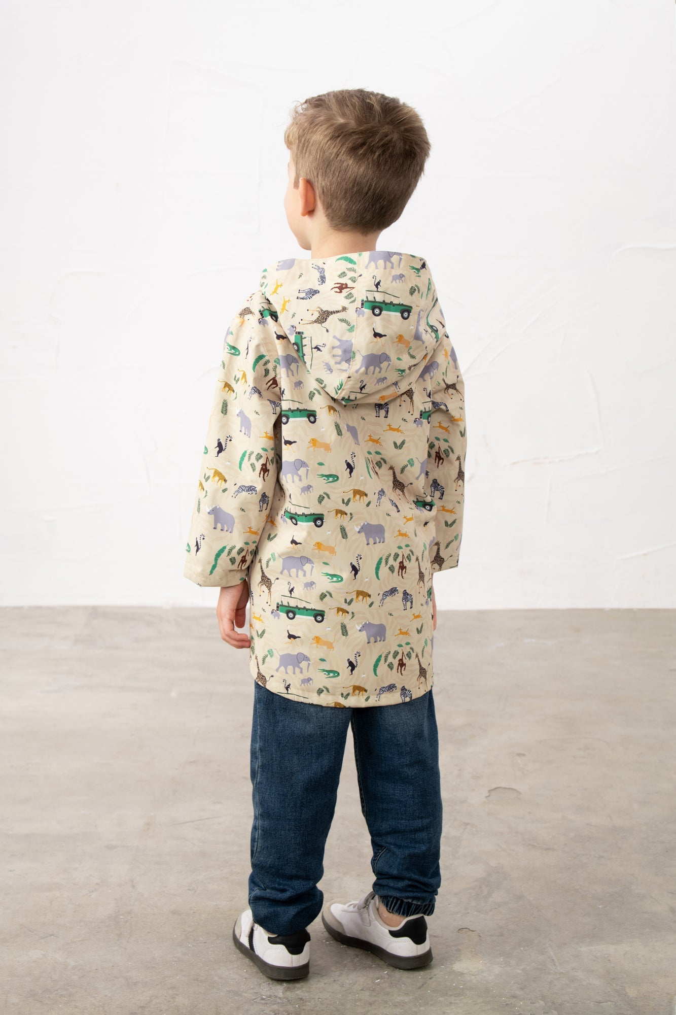 Ethan Jacket - African Plain Print - Lighthouse