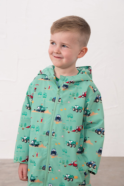 Ethan Jacket - Sea Green Tractor - Lighthouse