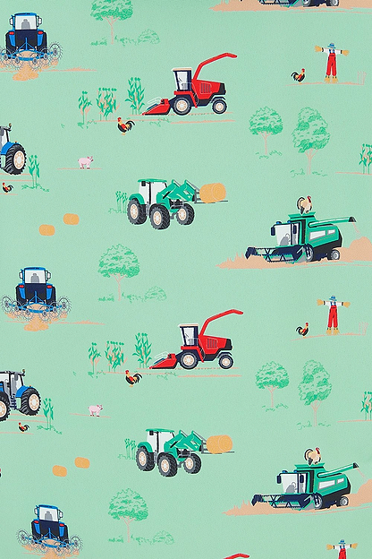 Ethan Jacket - Sea Green Tractor - Lighthouse