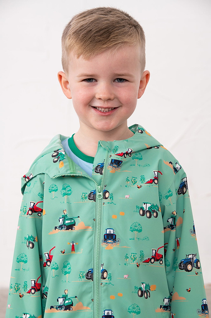 Ethan Jacket - Sea Green Tractor - Lighthouse