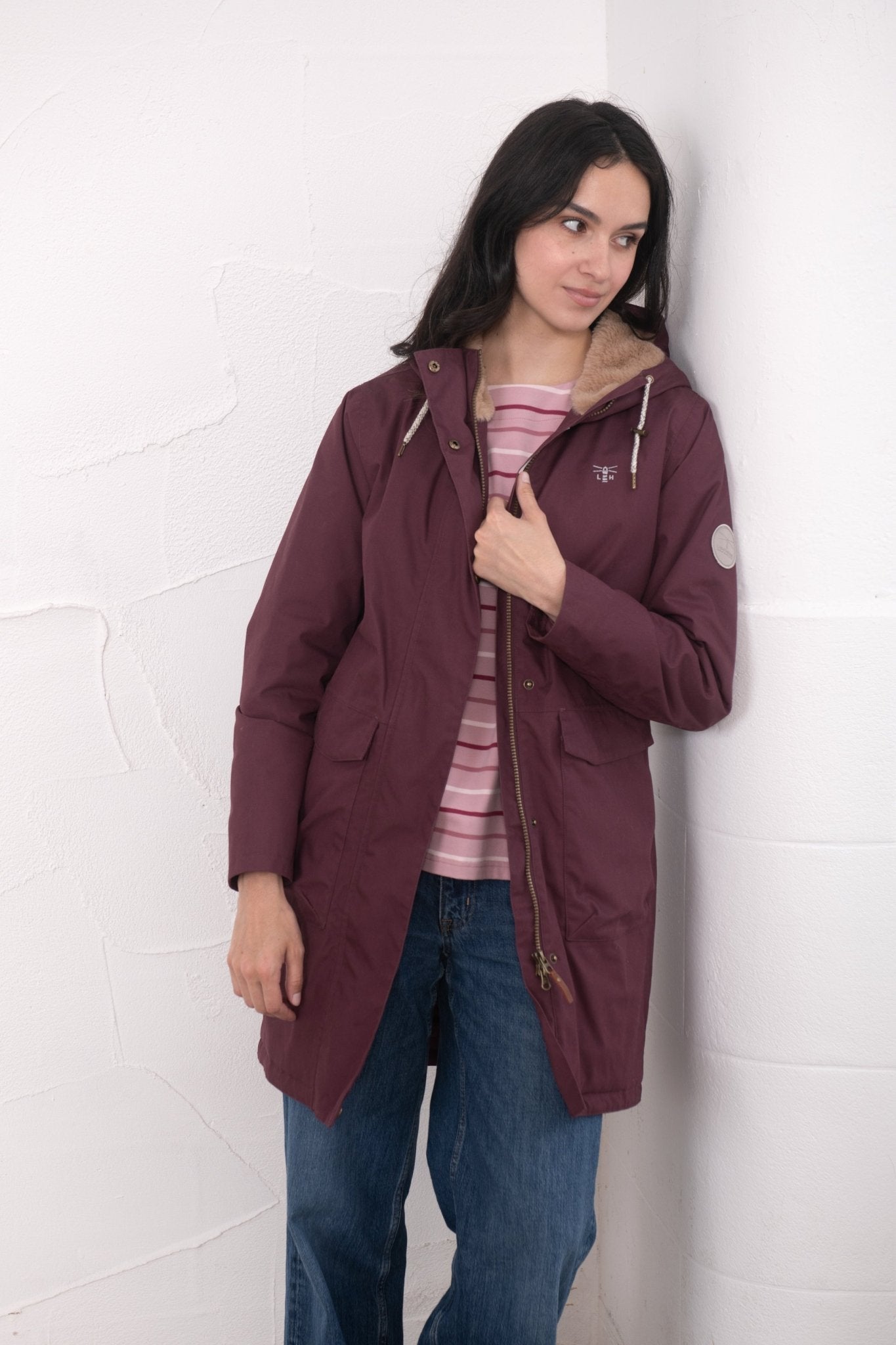 Fallon Coat - Damson-Lighthouse