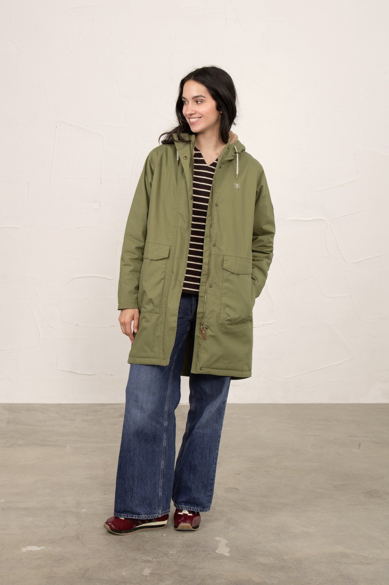 Fallon Coat - Olive-Lighthouse