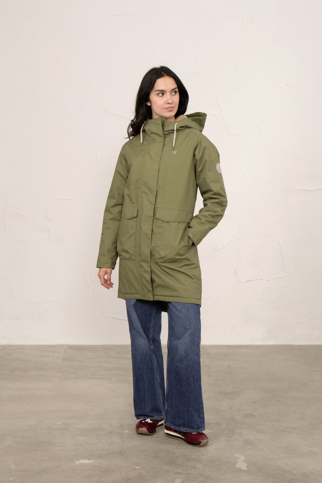 Fallon Coat - Olive-Lighthouse