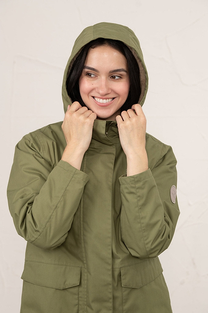 Fallon Coat - Olive-Lighthouse