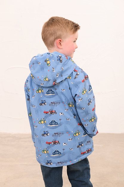 Finlay Coat - Farm Print-Lighthouse