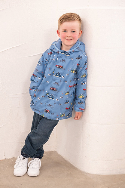 Finlay Coat - Farm Print-Lighthouse