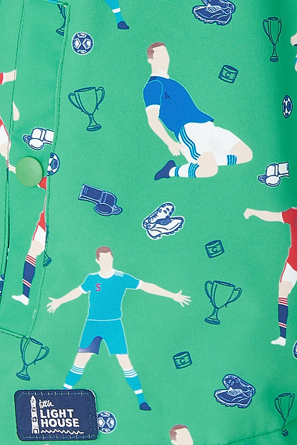 Finlay Coat - Football Print - Lighthouse